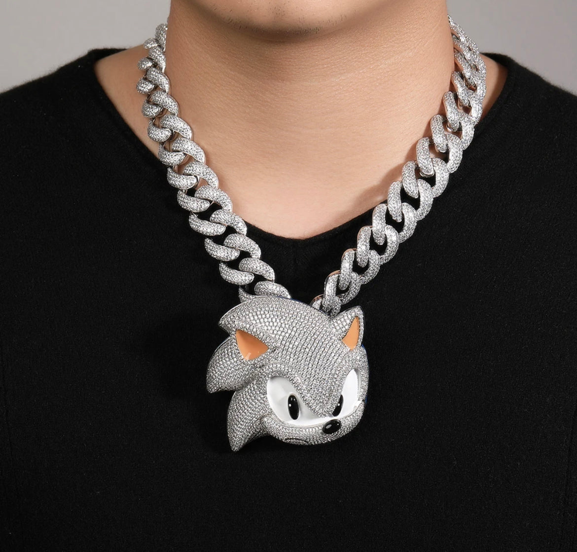Iced Out Sonic Pendant