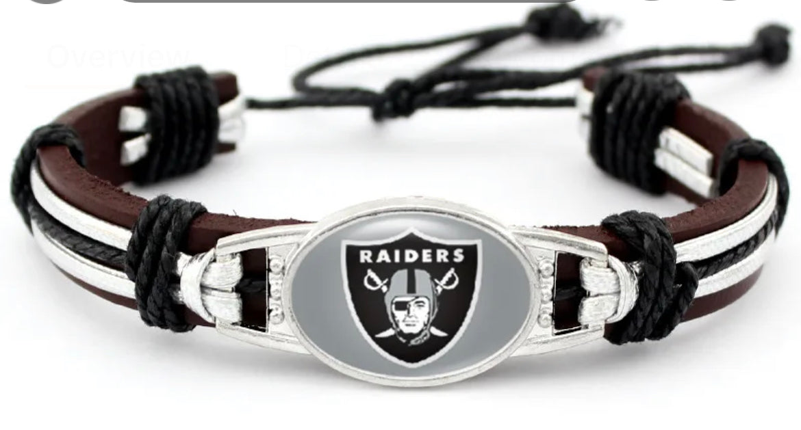 Football leather Bracelet