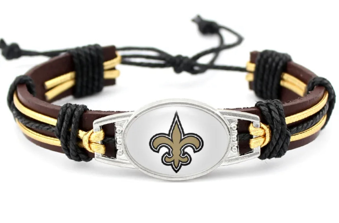 Football leather Bracelet