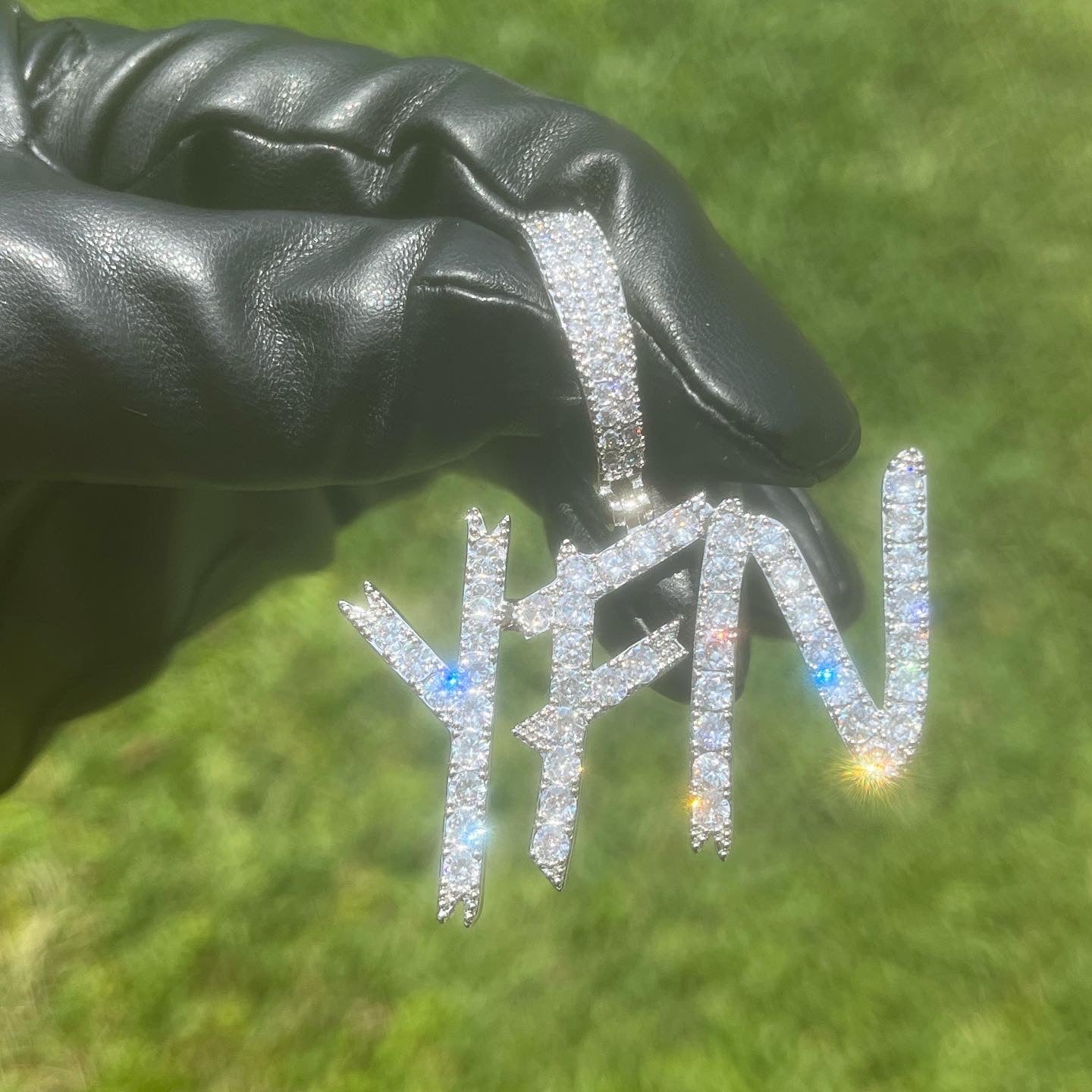 Diamond Custom Letter Necklace
