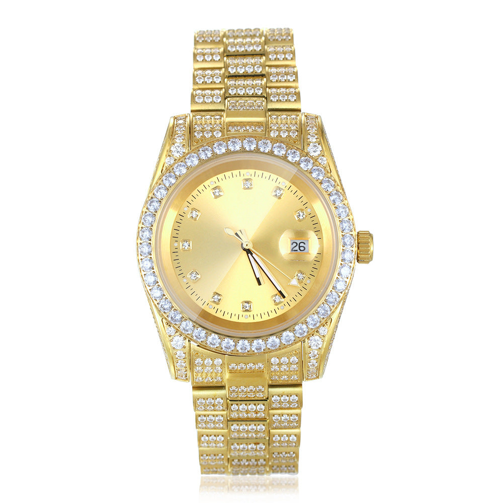 Iced Out Dial Watch