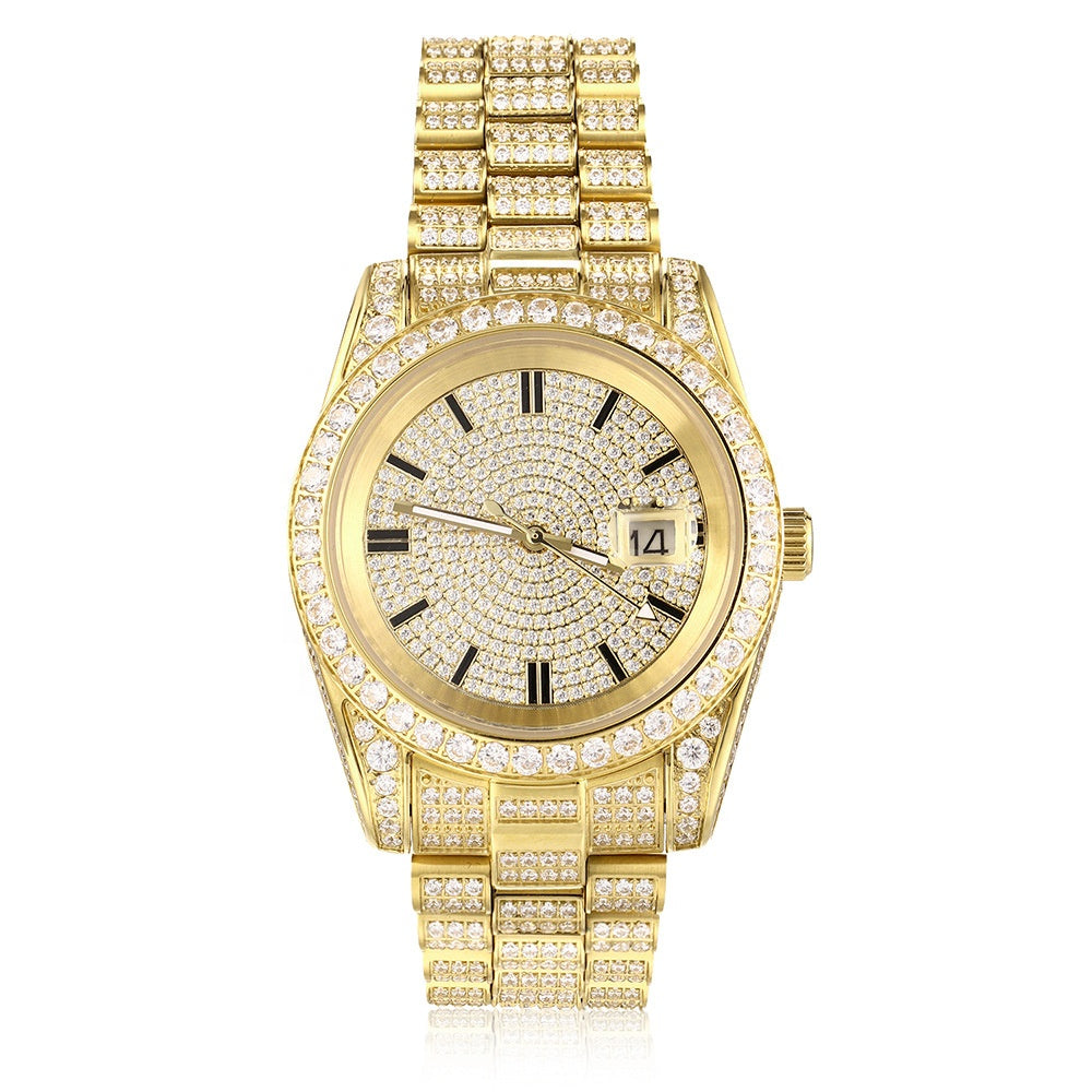 Iced Out Dial Watch