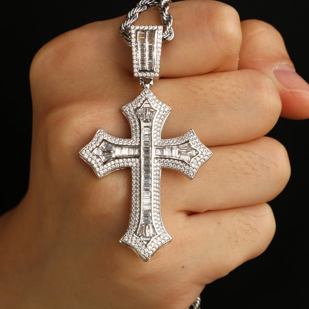 Baguette Cross Pendant