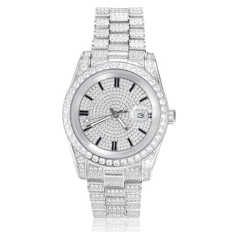Iced Out Dial Watch