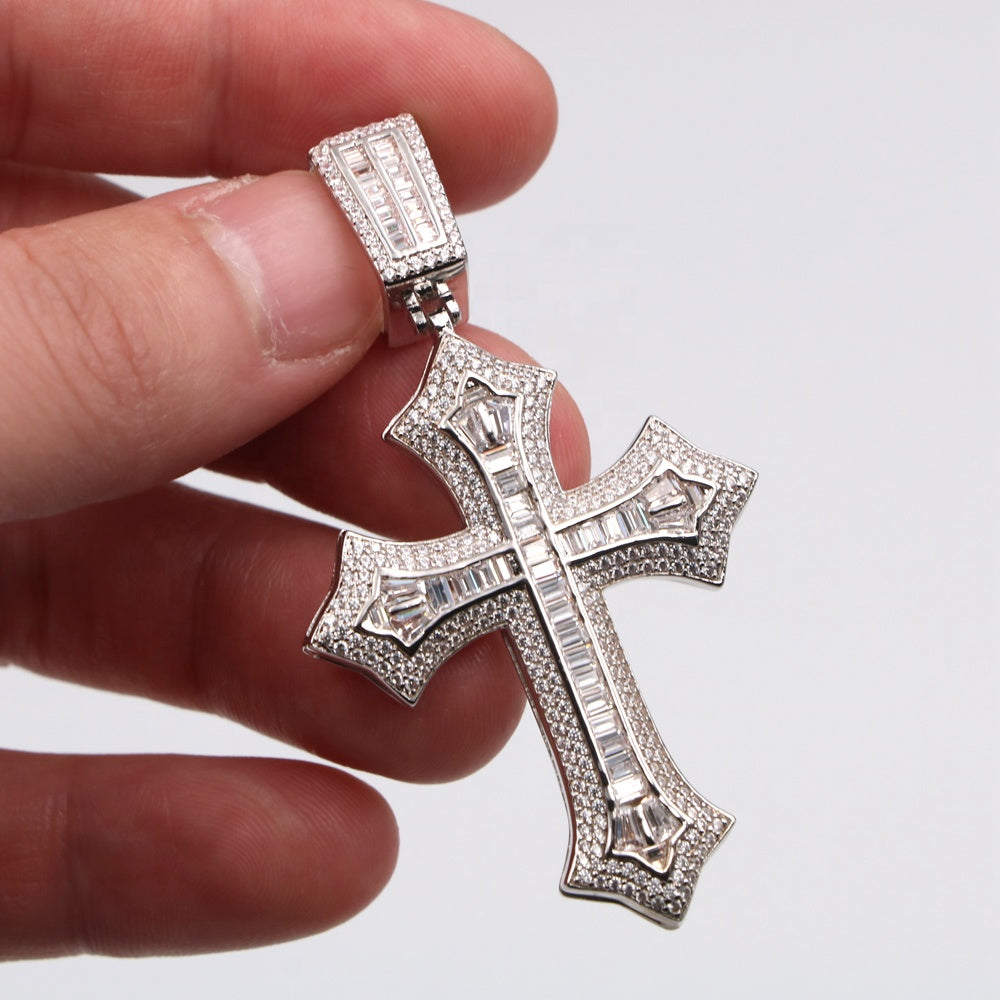 Baguette Cross Pendant