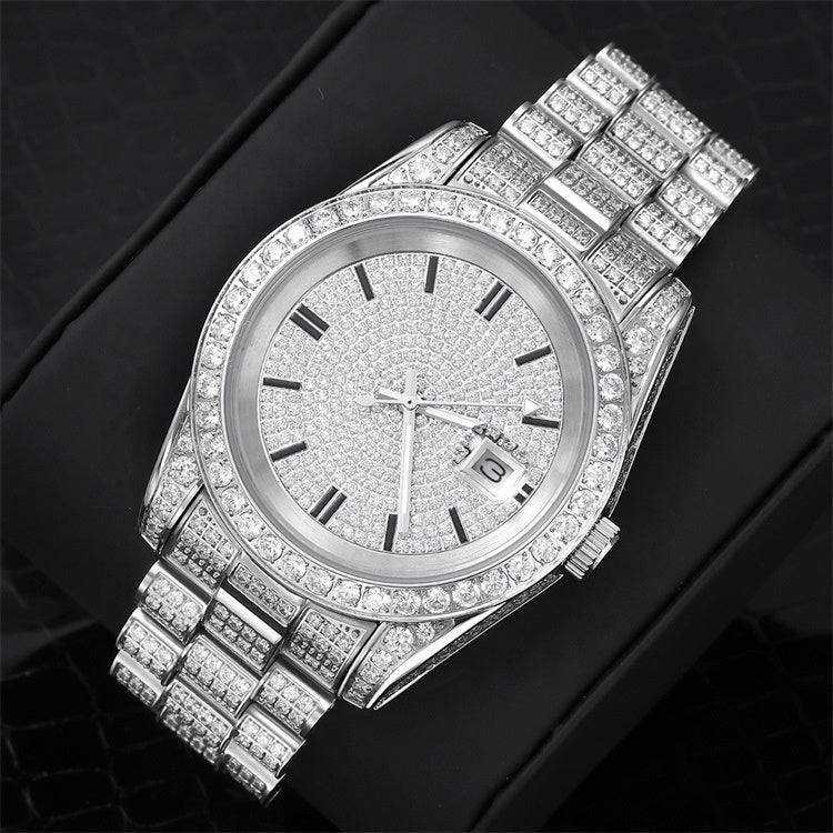 Iced Out Dial Watch
