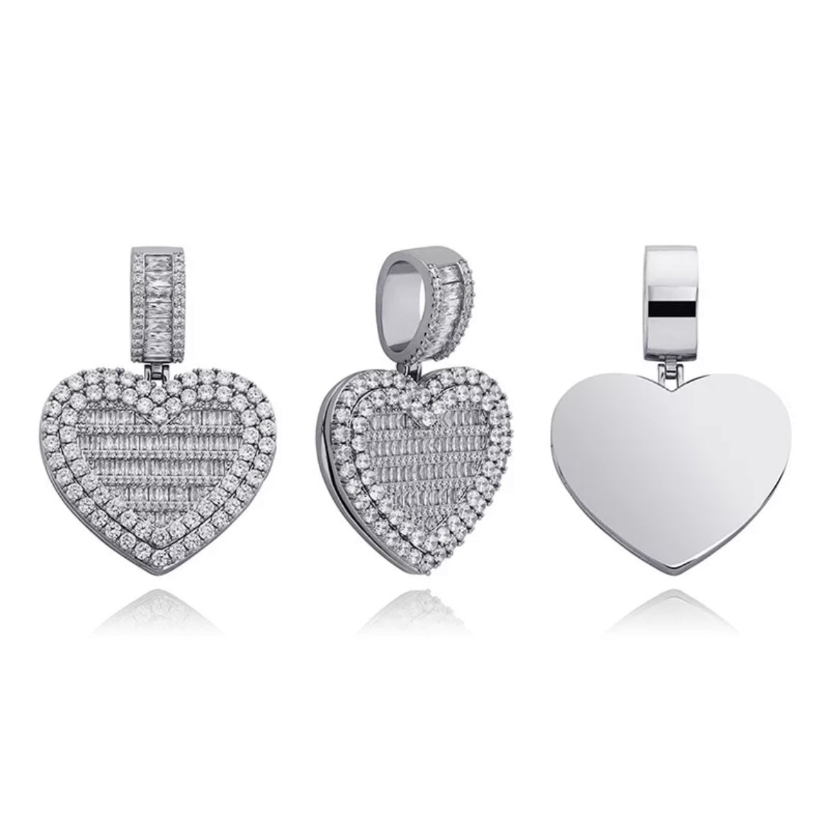 Custom Heart Photo Pendant
