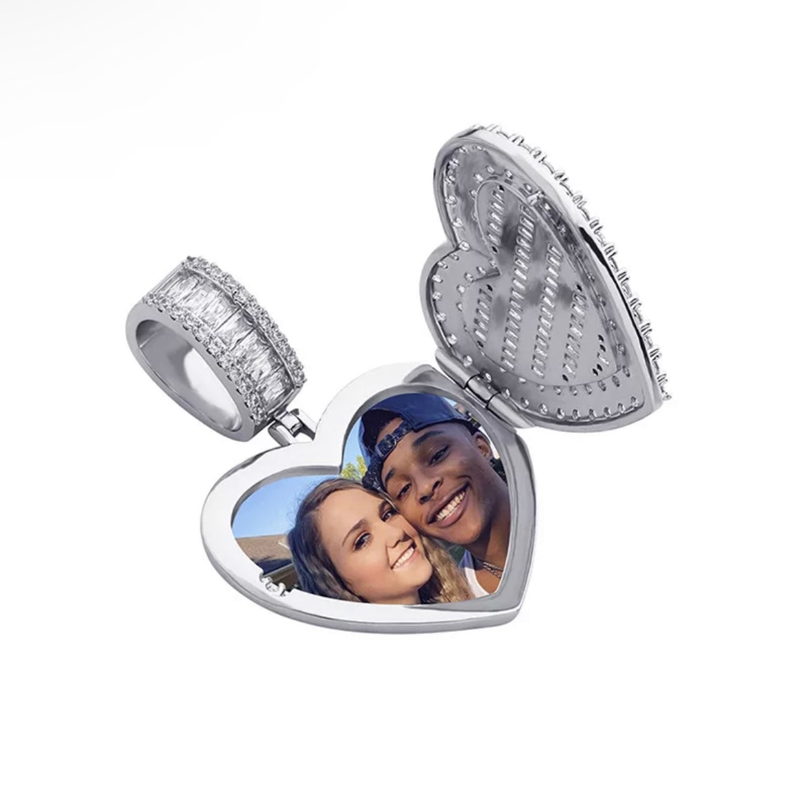Custom Heart Photo Pendant