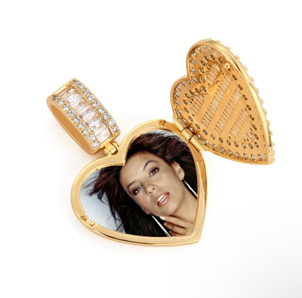 Custom Heart Photo Pendant