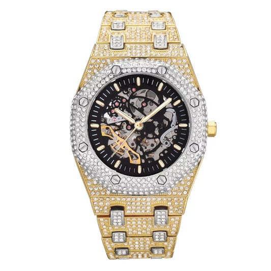 Mechanical Iced Out Diamond Watch