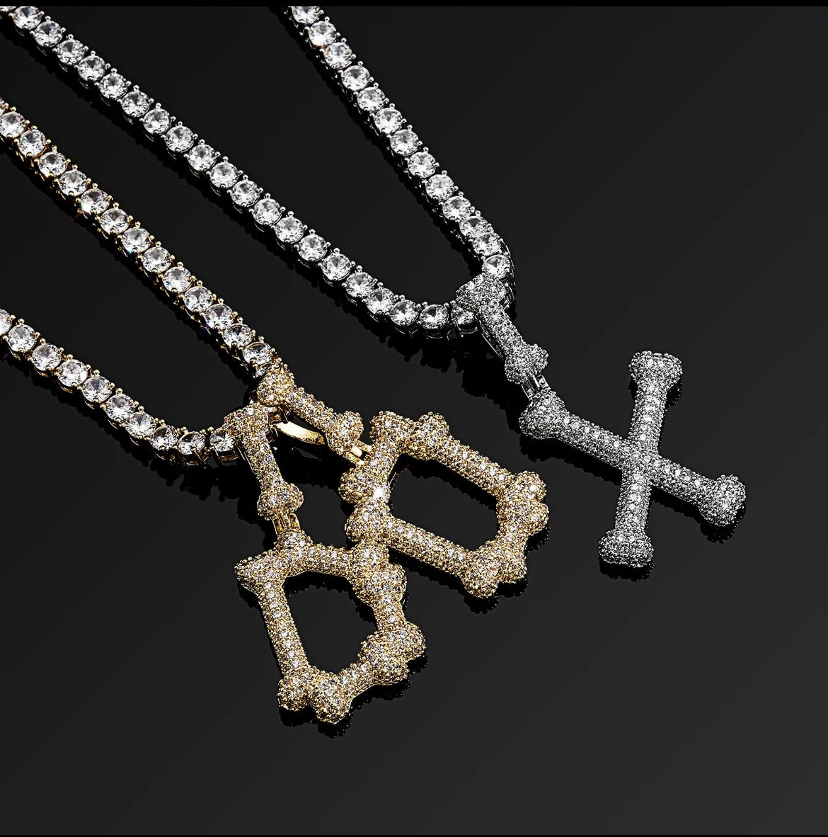 Custom Bone Font Necklace
