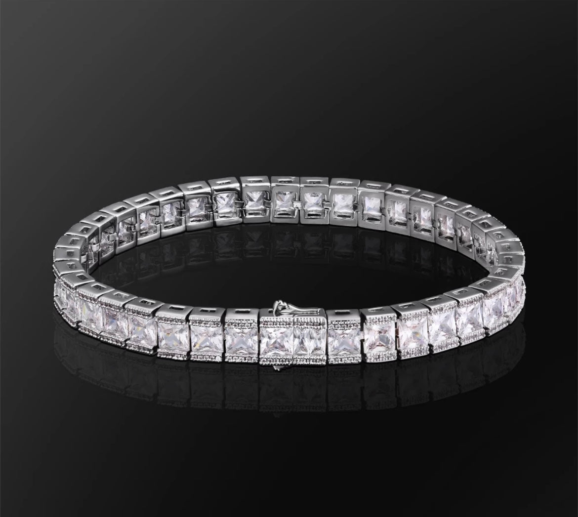 Iced Baguette Cut Bracelet