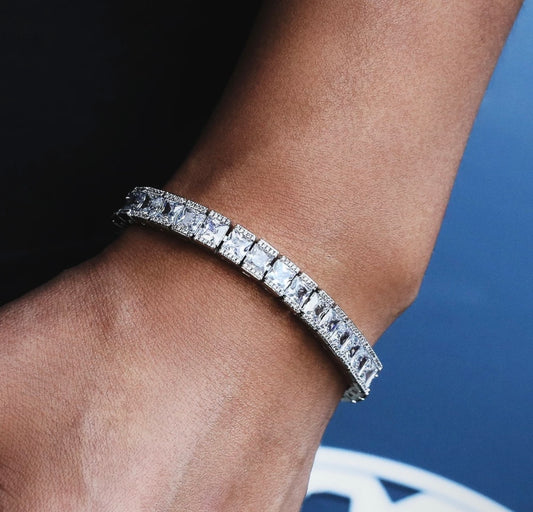 Iced Baguette Cut Bracelet