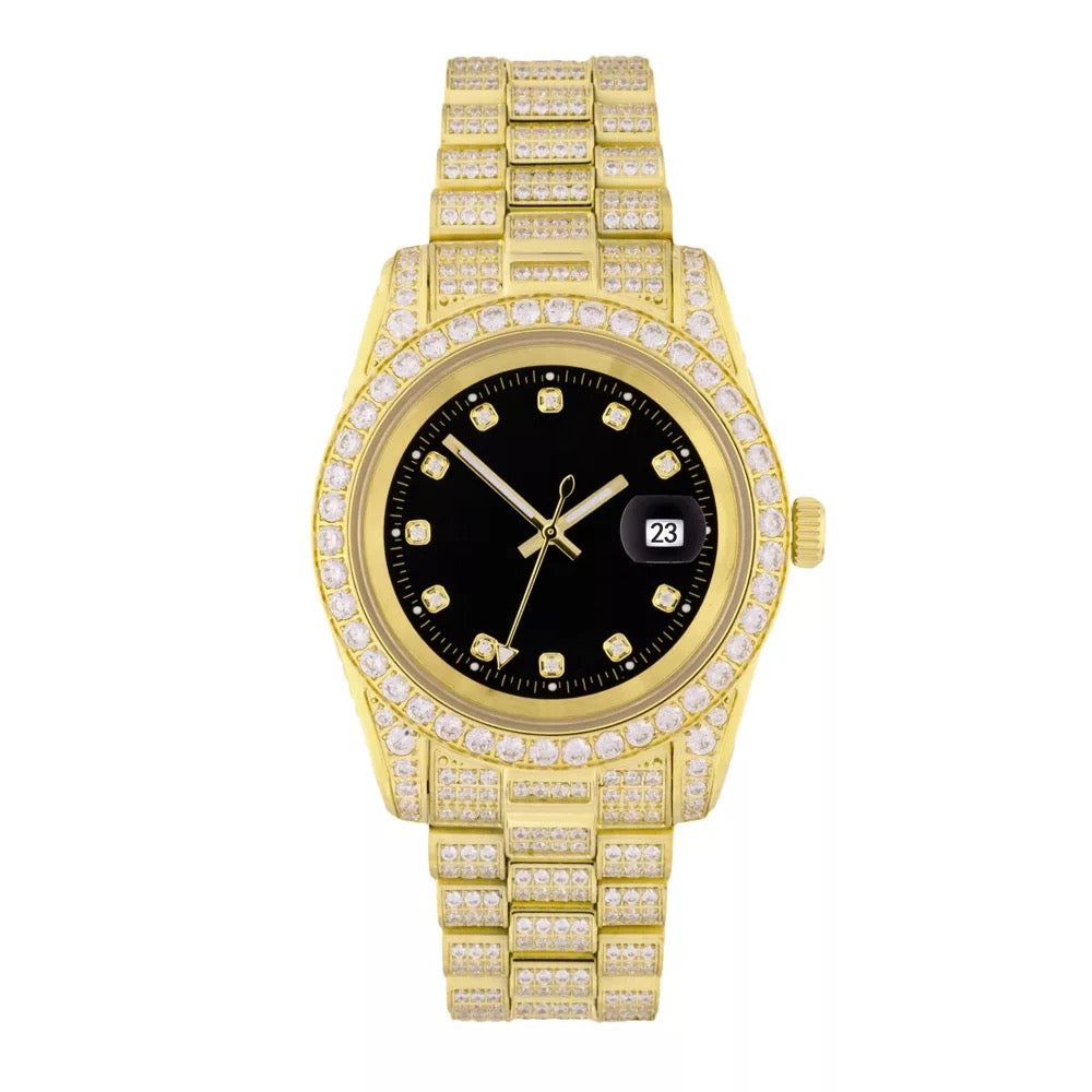 Iced Out Dial Watch