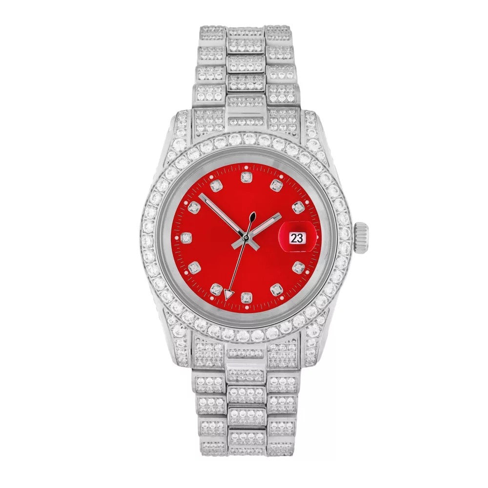 Iced Out Dial Watch