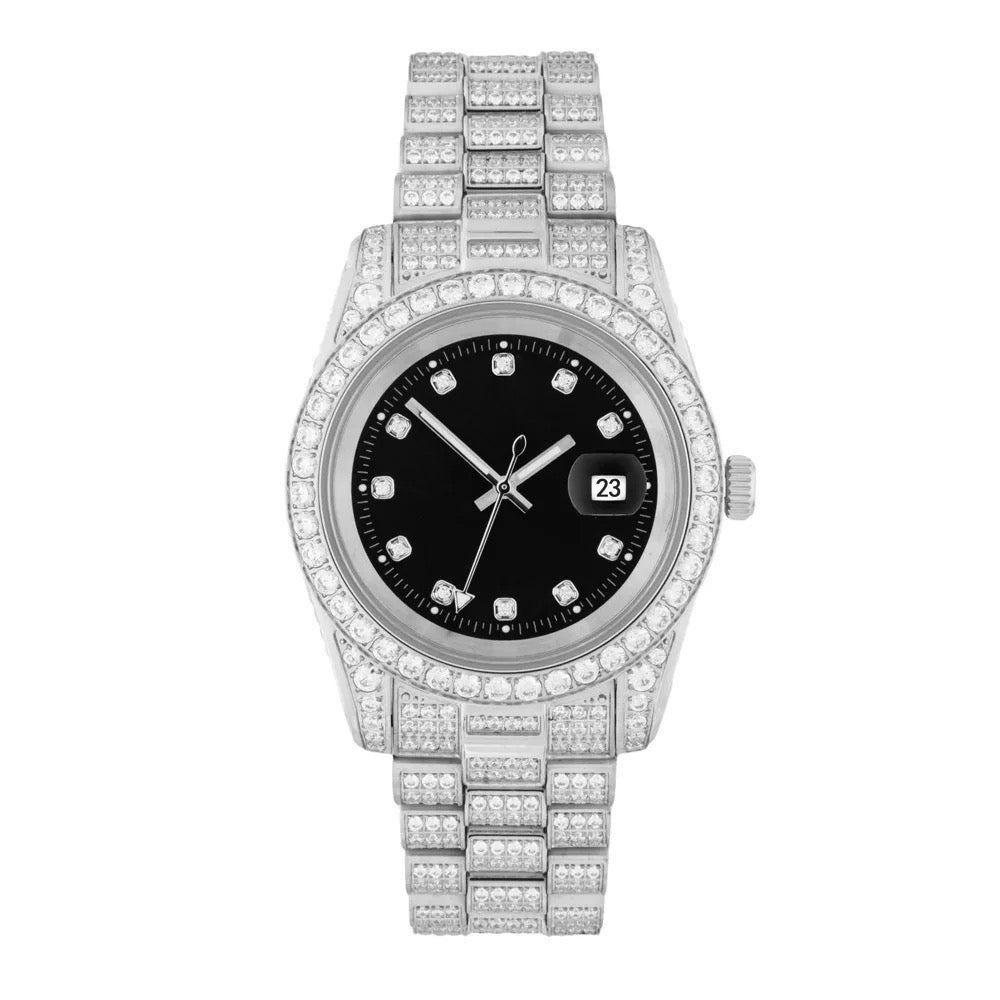 Iced Out Dial Watch