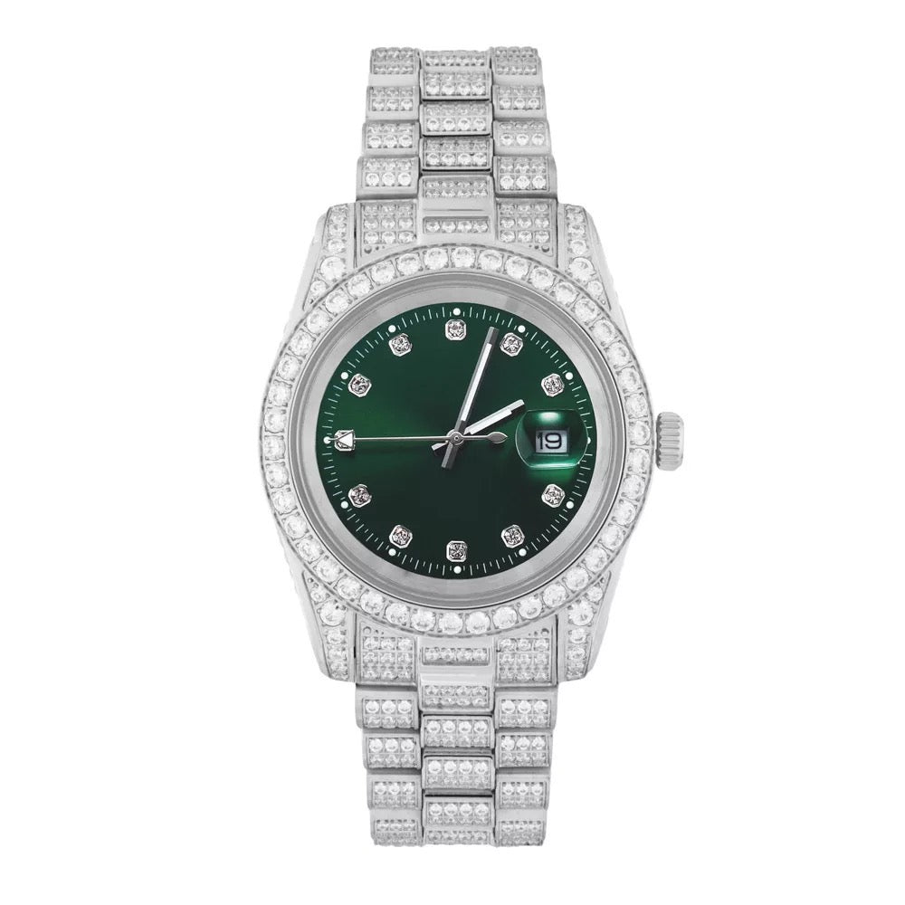 Iced Out Dial Watch