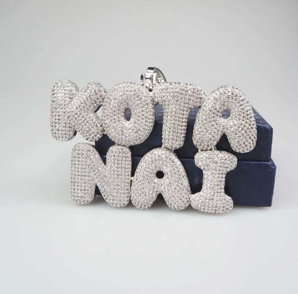 Big Bubble Letter Necklace