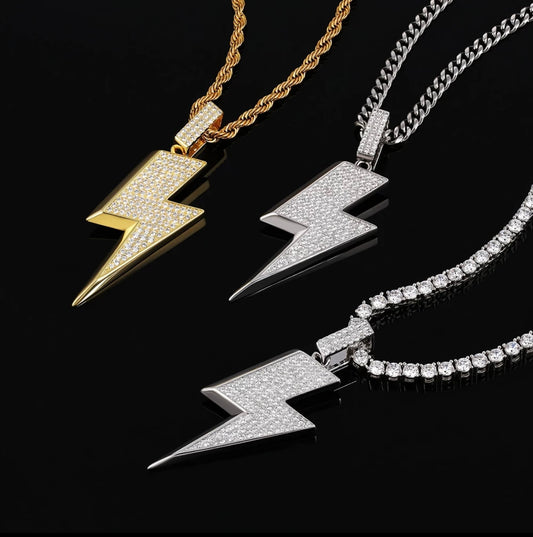 Iced Lightning Pendant