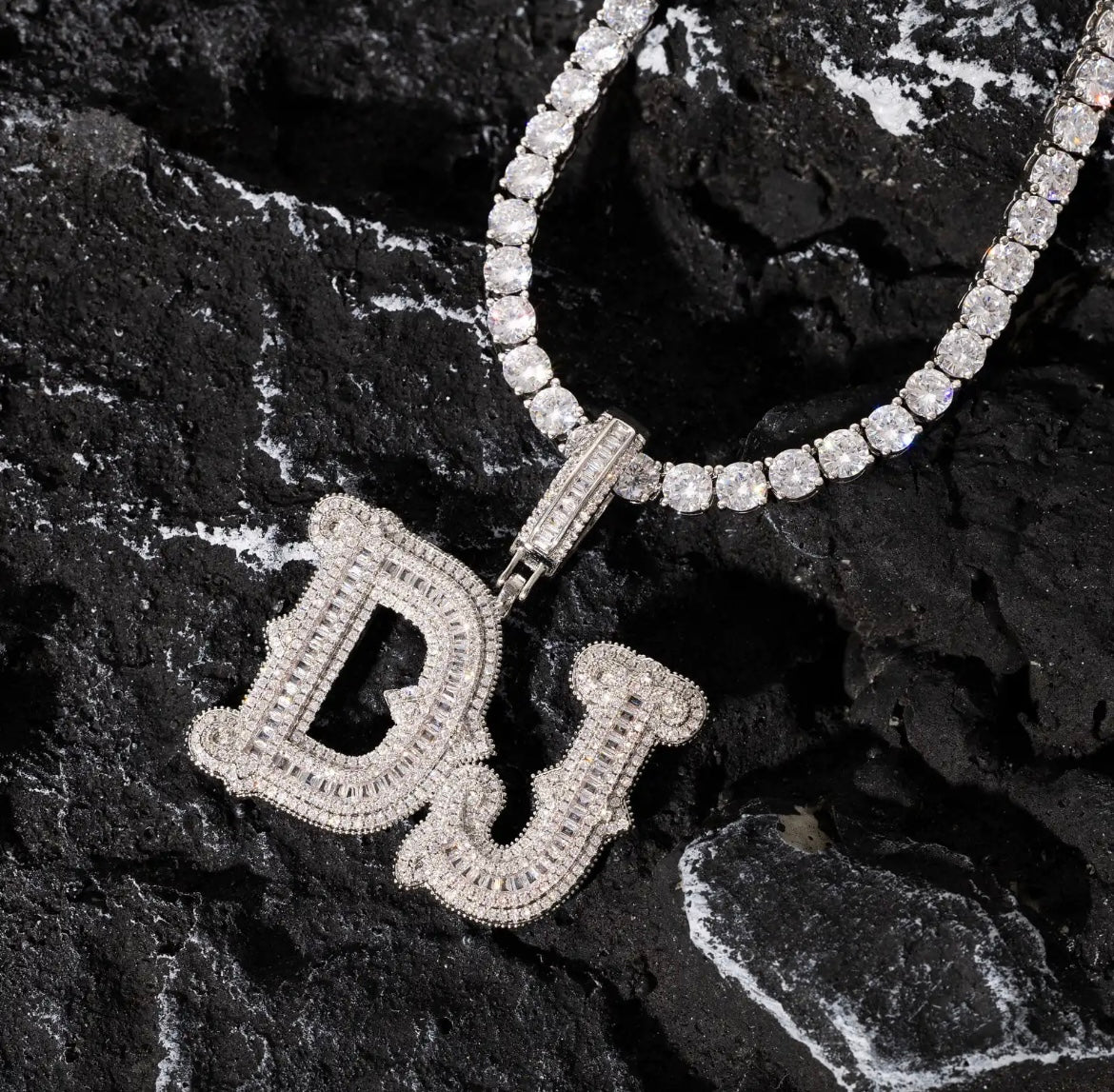 Baguette Custom Necklace
