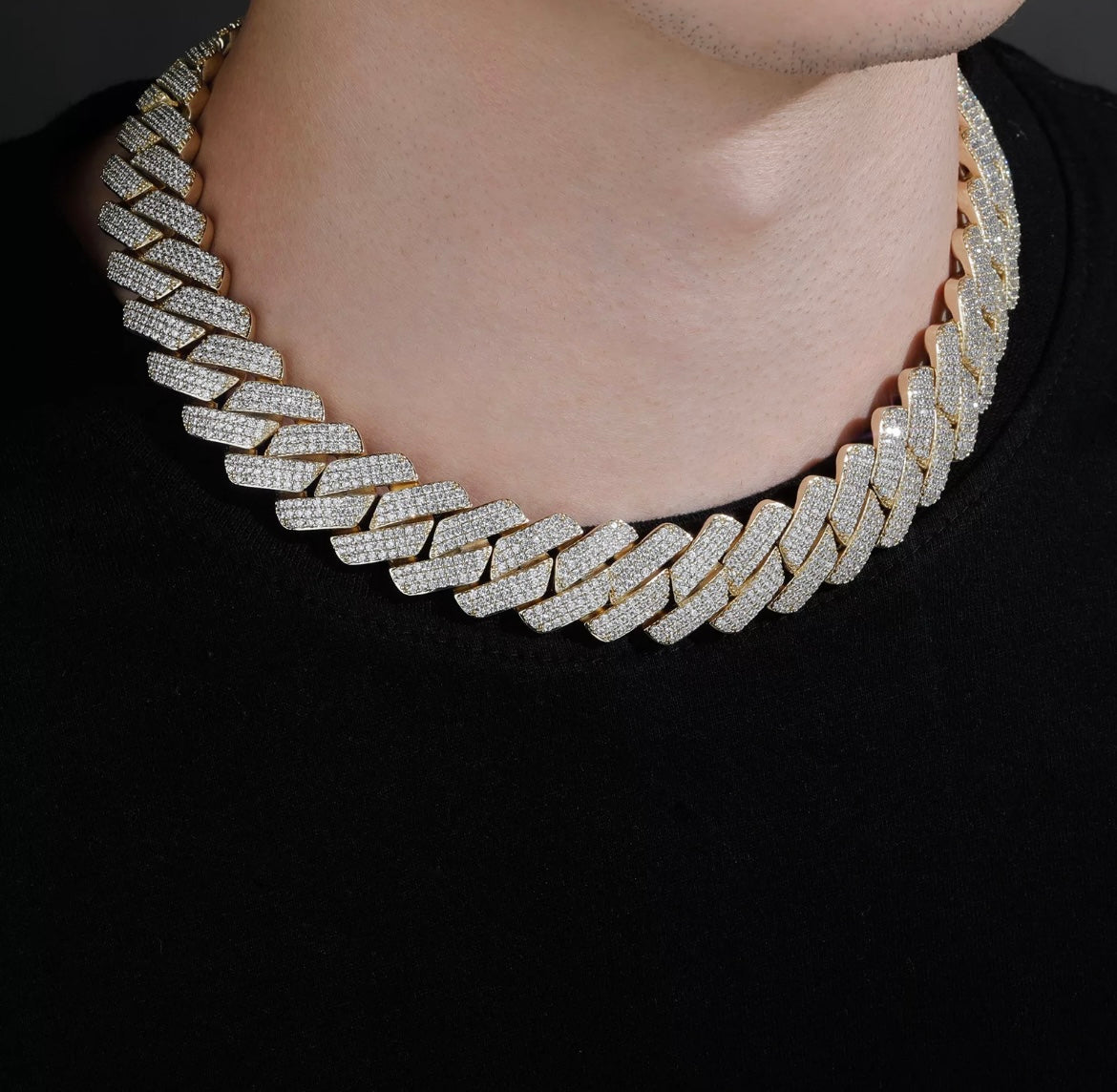 Diamond Prong Cuban Chain