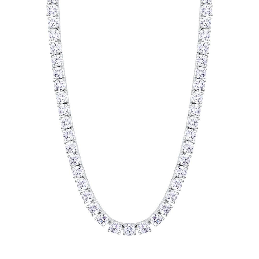 Round Cut Diamond Tennis Chain