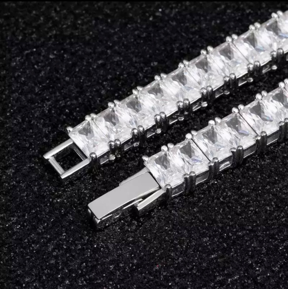 Square Baguette Tennis Chain