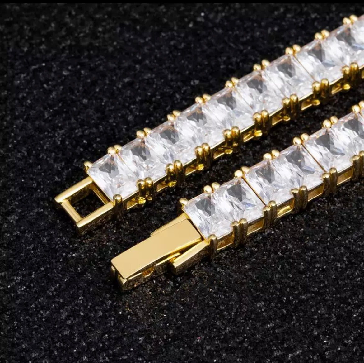 Square Baguette Tennis Chain