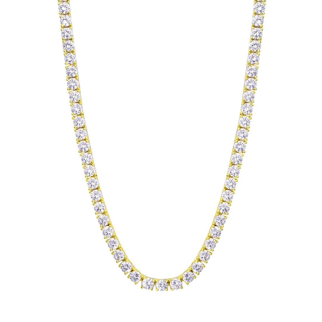 Round Cut Diamond Tennis Chain