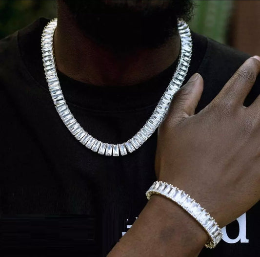 Square Baguette Tennis Chain