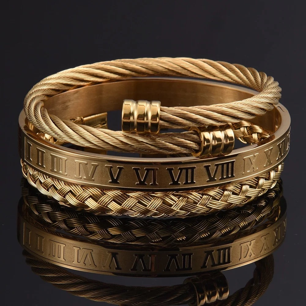 Royal Crown 4 Piece Bracelet Set