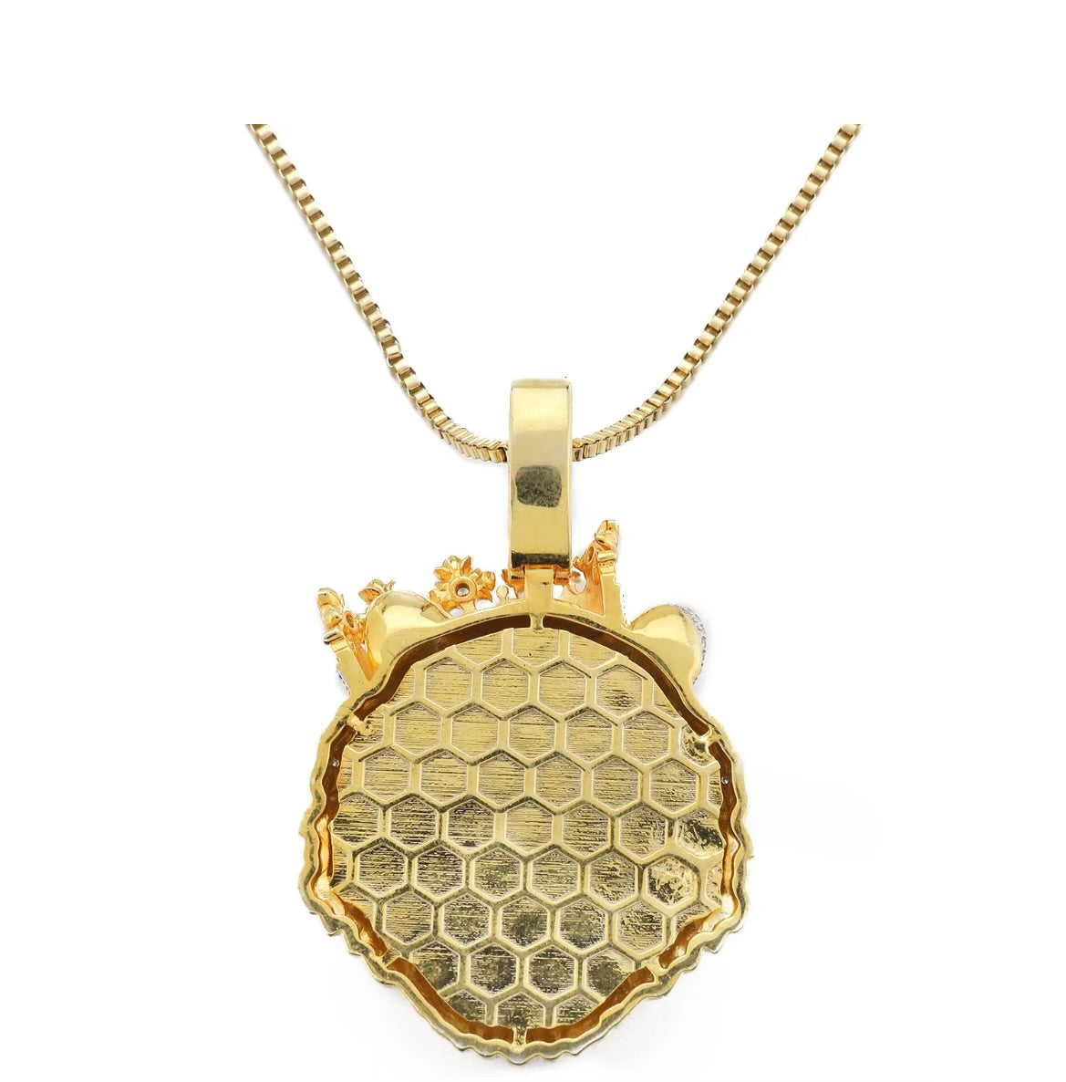 Iced Out Crowned Lion Pendant