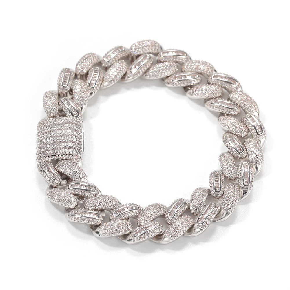 Baguette Cuban Bracelet