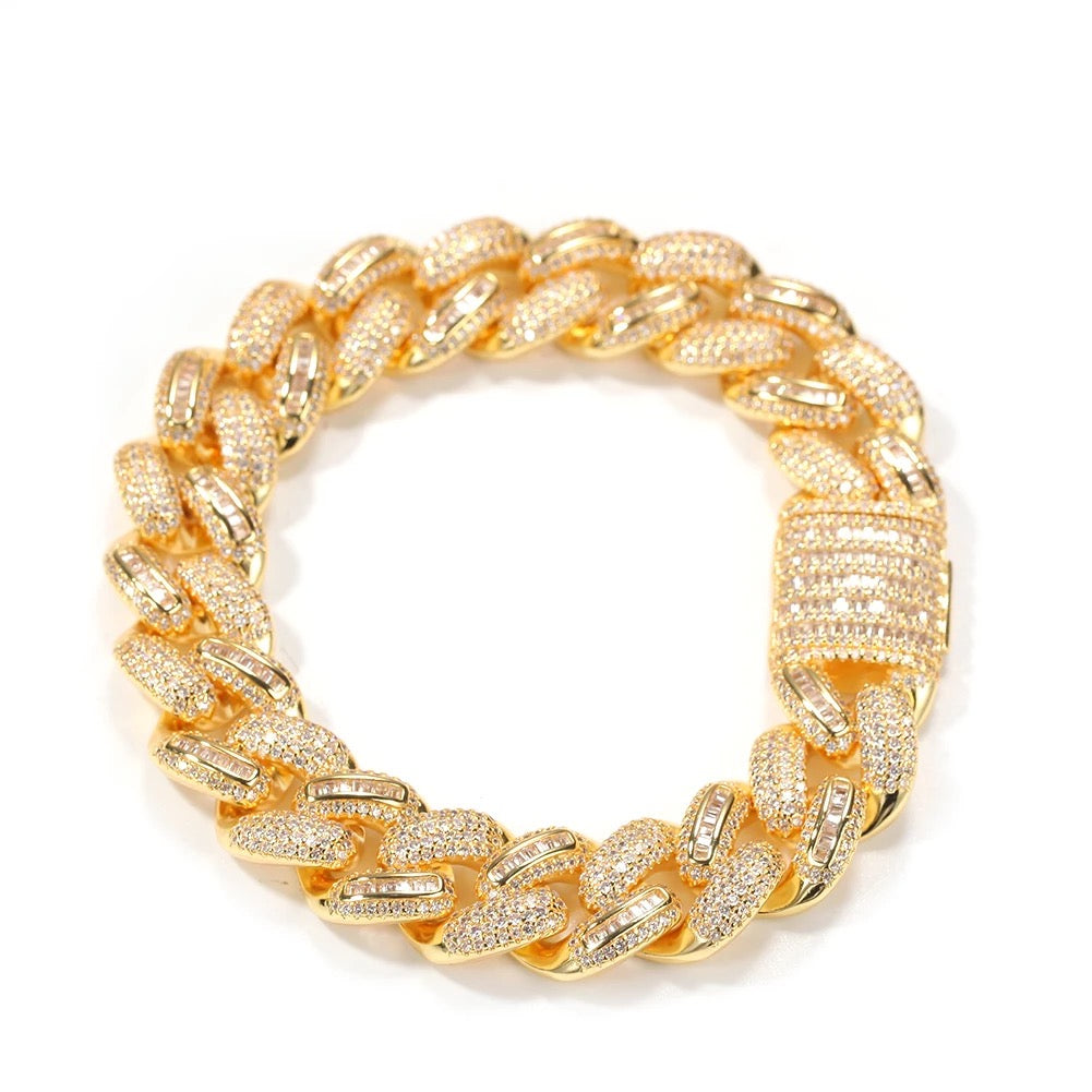 Baguette Cuban Bracelet