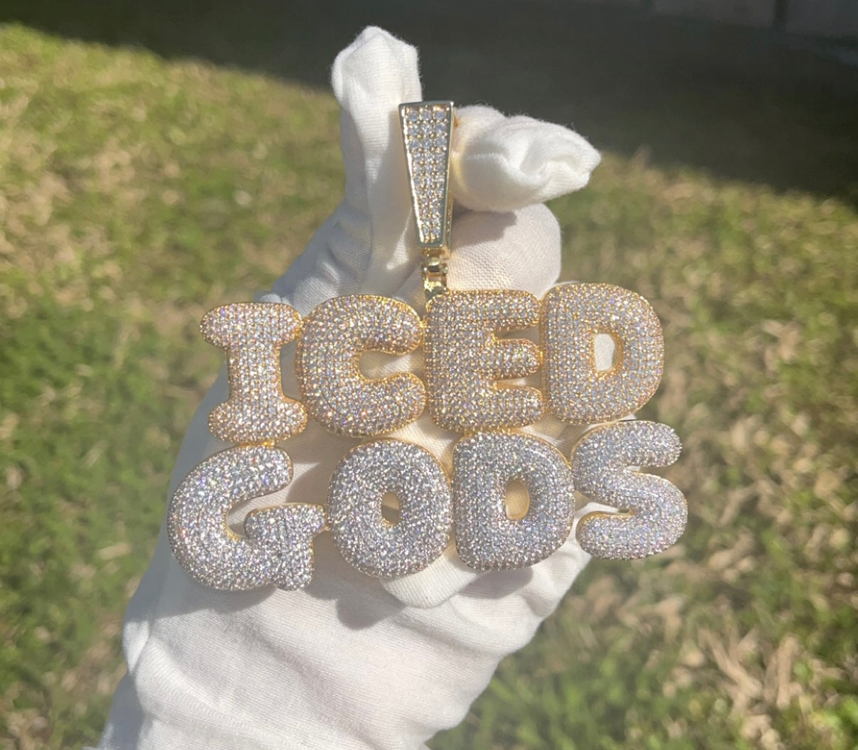 Big Bubble Letter Necklace