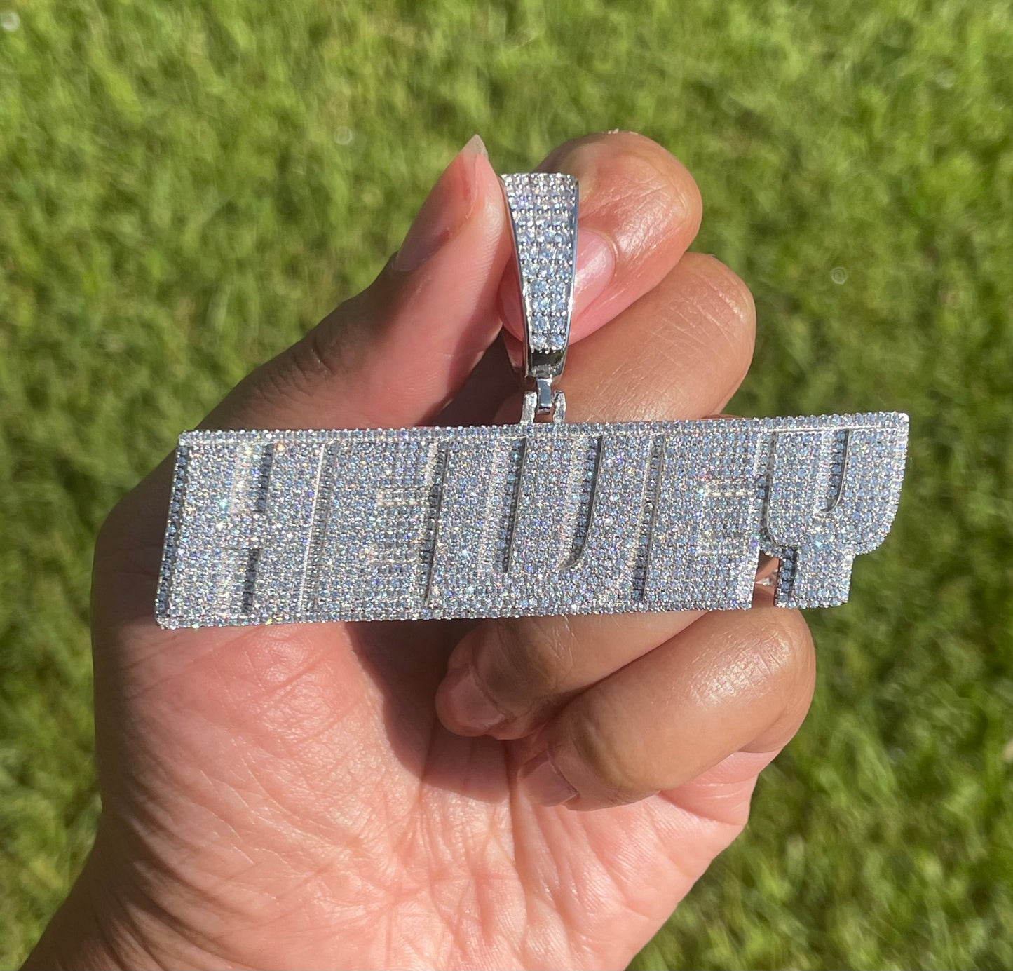 Custom Italic Font Letter Necklace