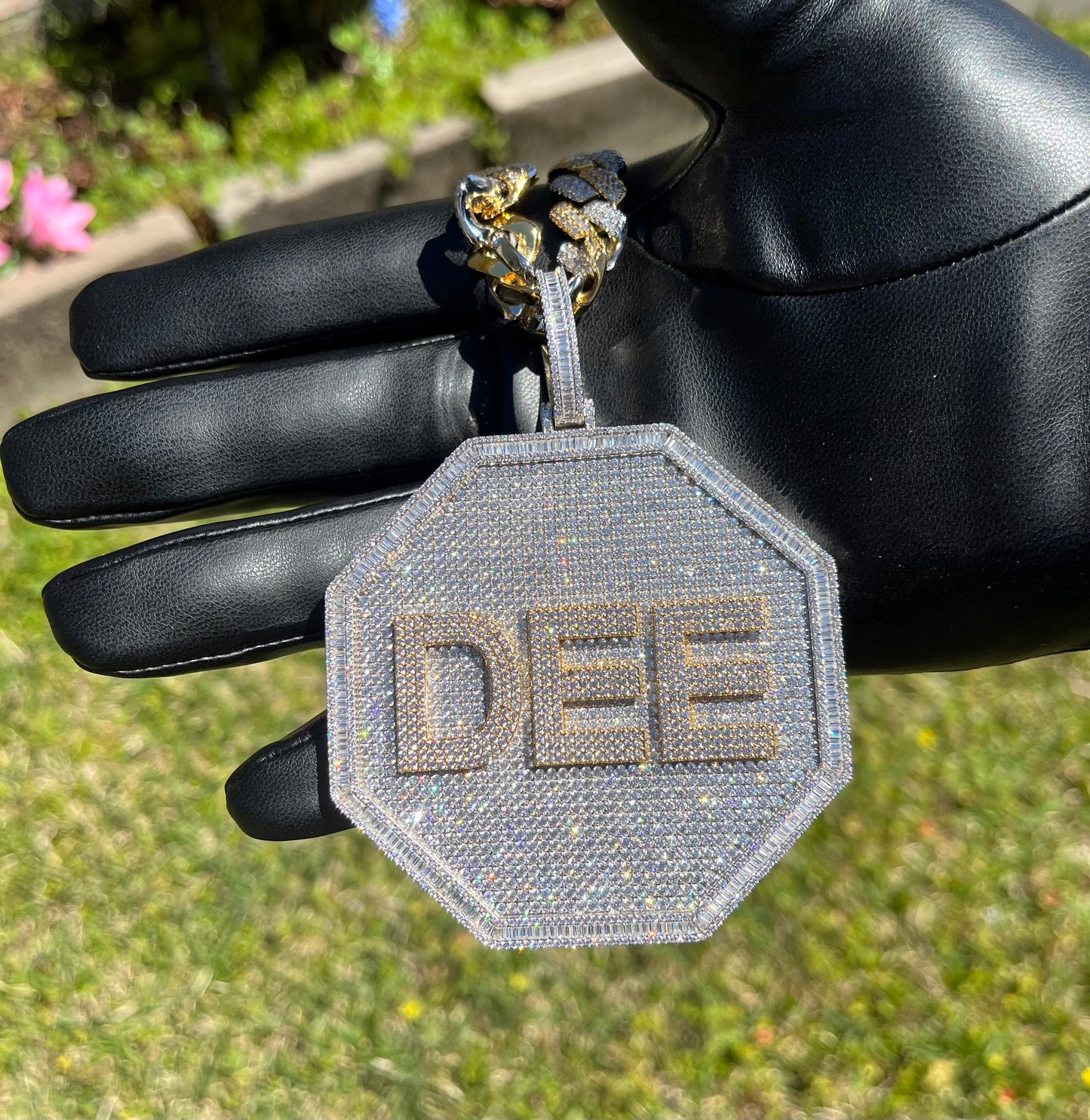 Custom Round Name Pendant