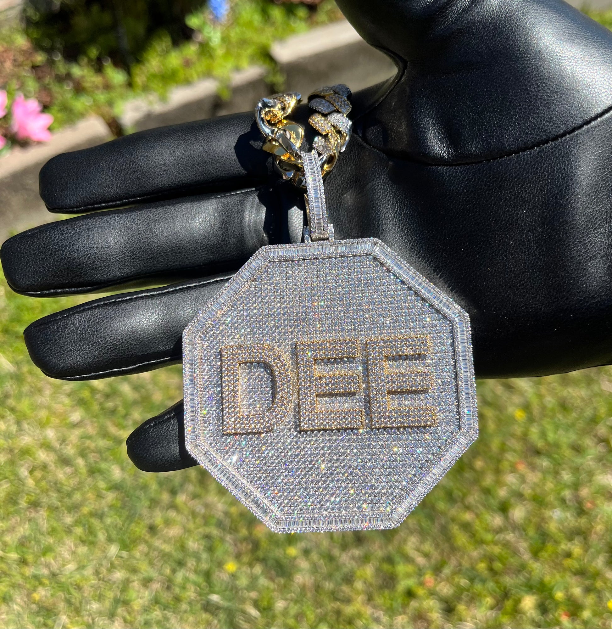 Custom Round Name Pendant