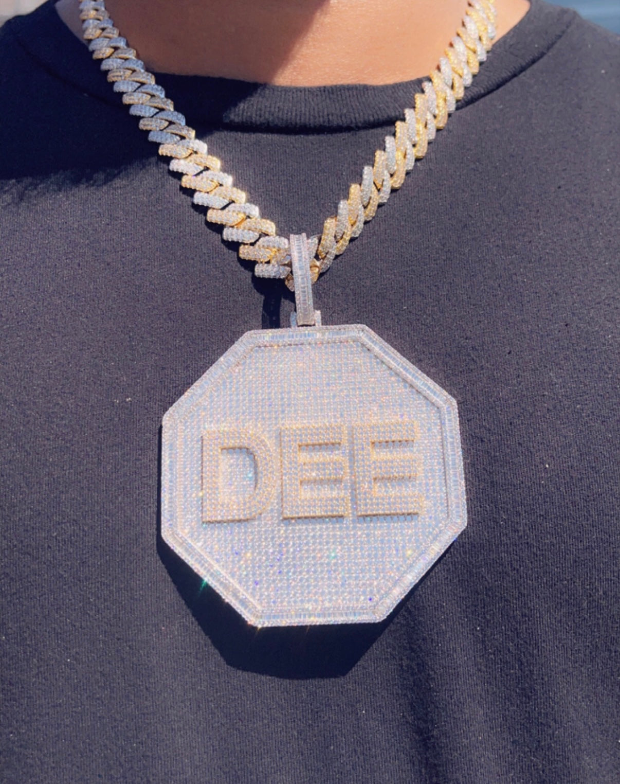 Custom Round Name Pendant