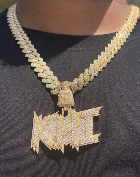Custom Diamond Money Bag Pendant