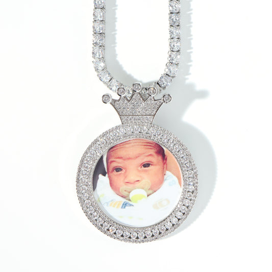 Crowned Custom Picture Pendant