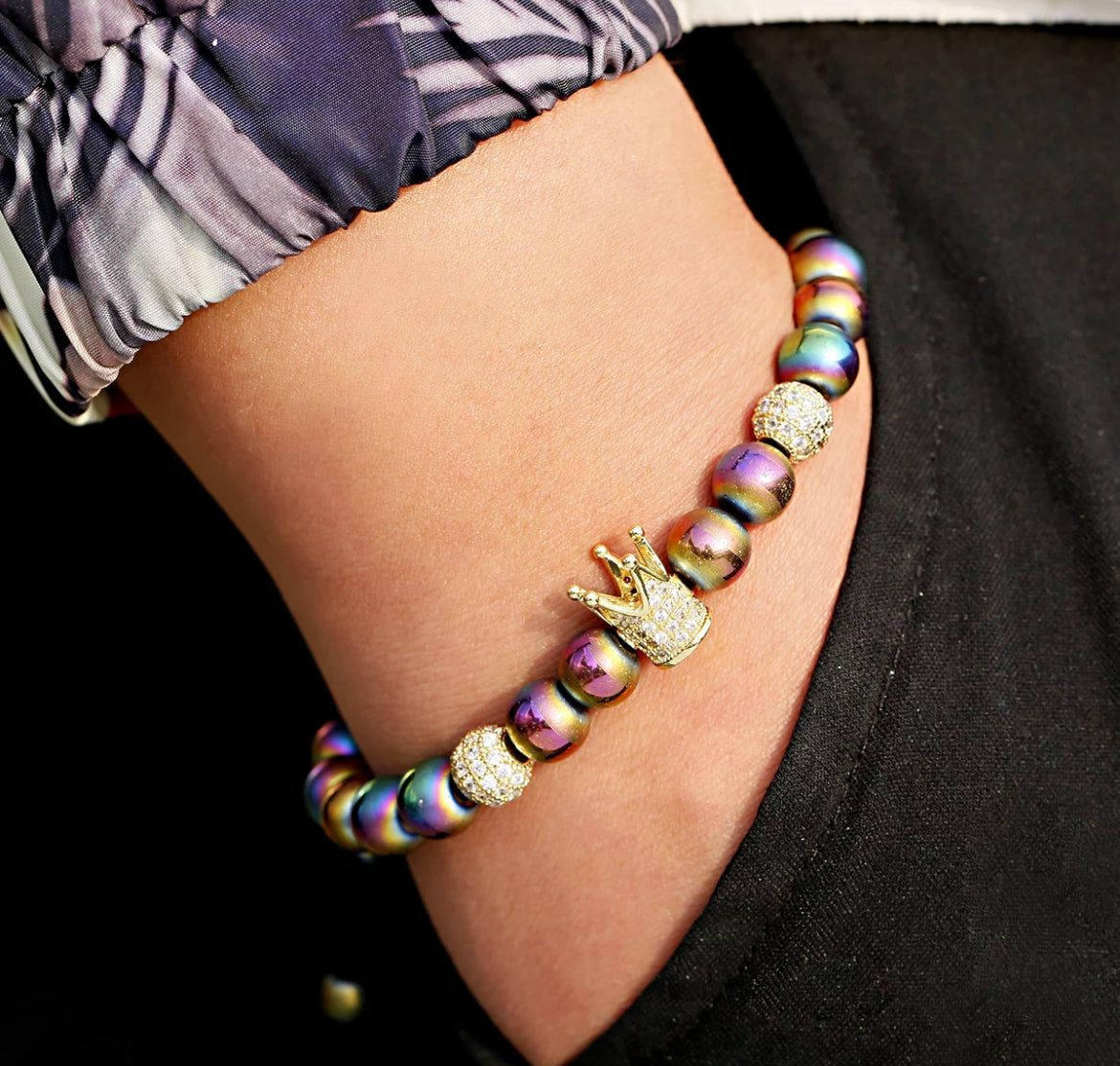 Crown Multi colored Bracelet