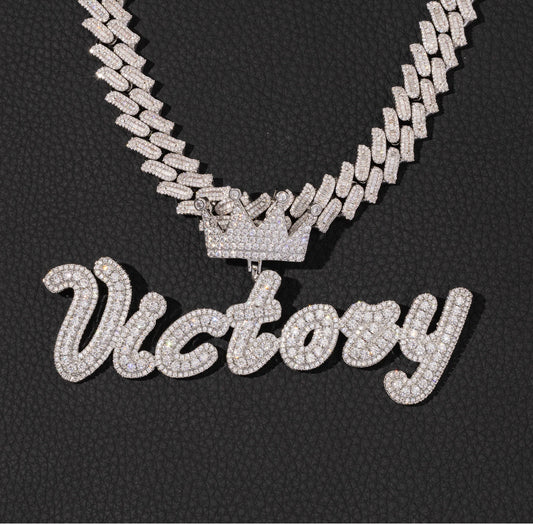 Crowned Cuban Necklace