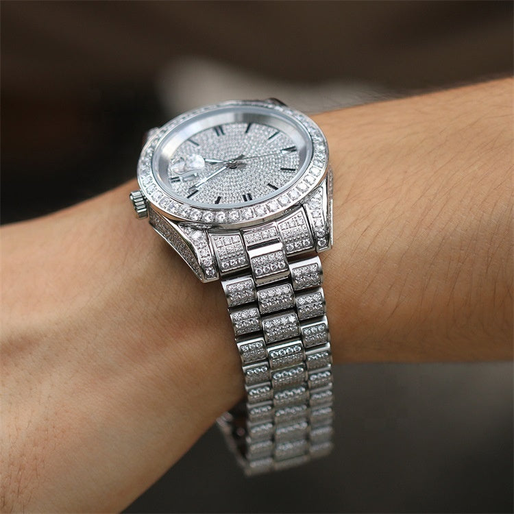 Iced Out Dial Watch