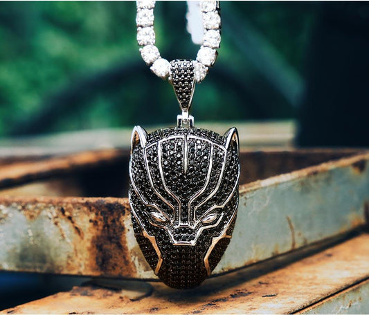 Iced Out Black Panther Pendant