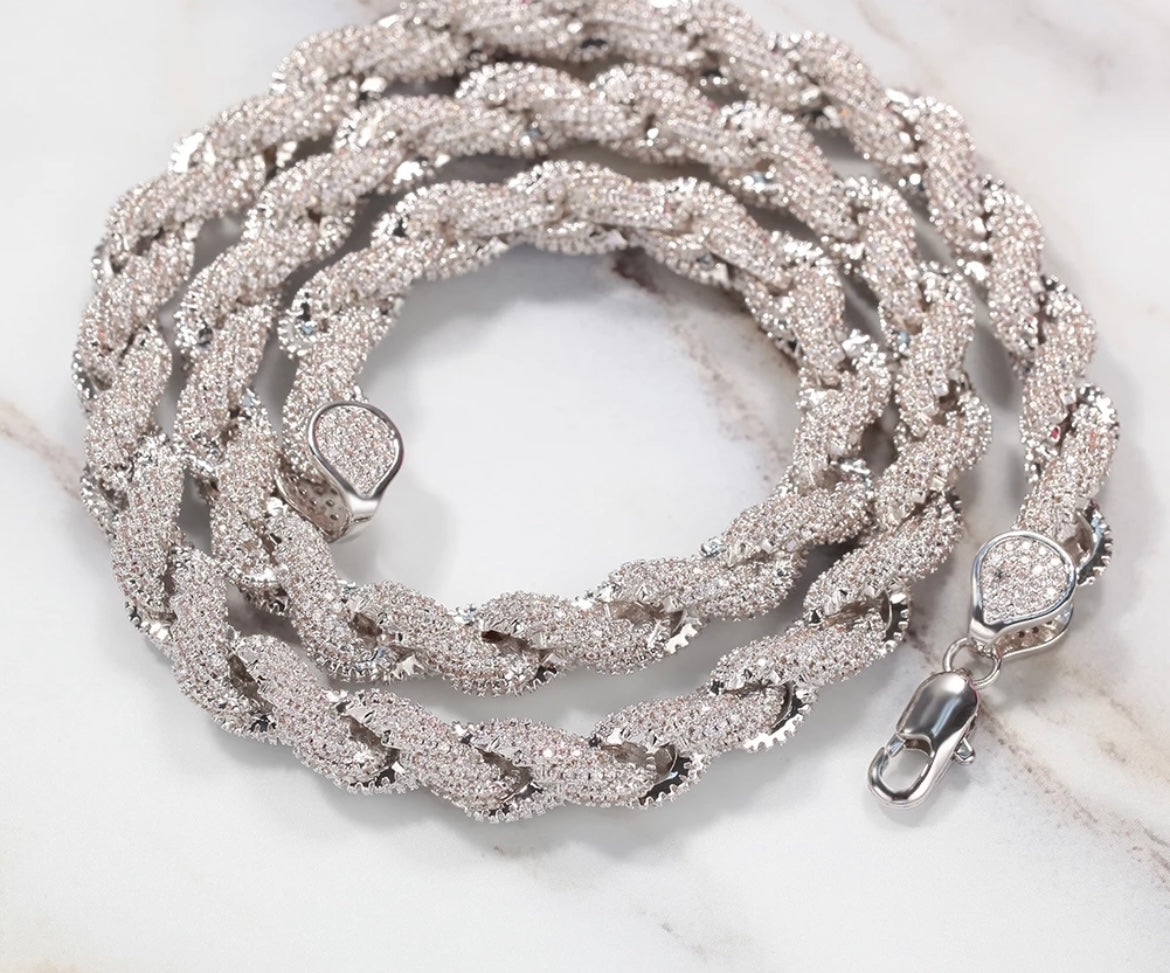 Iced Out Chunky Rope Chain – The Ice Gods 1