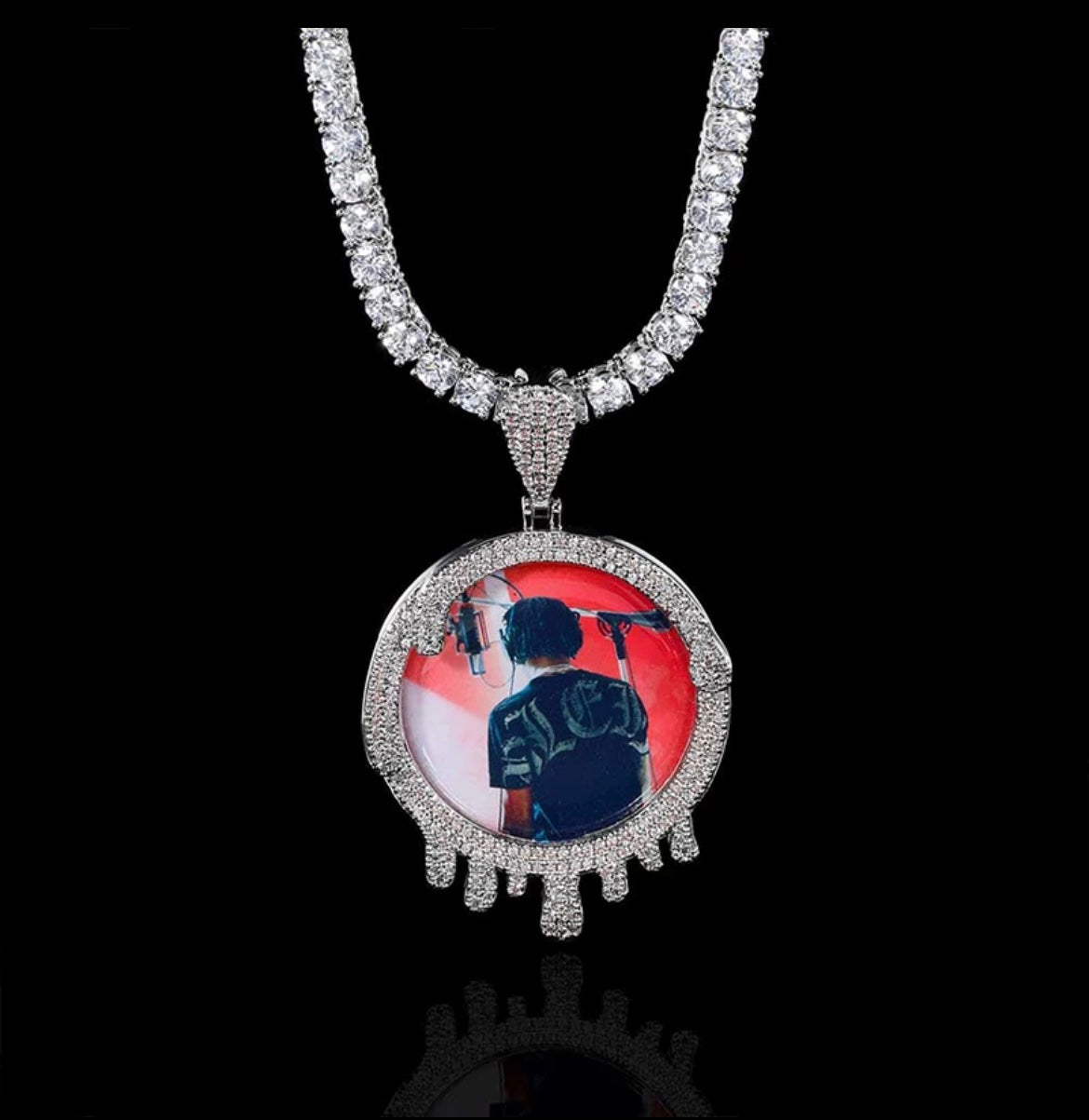 Dripped Custom picture pendant