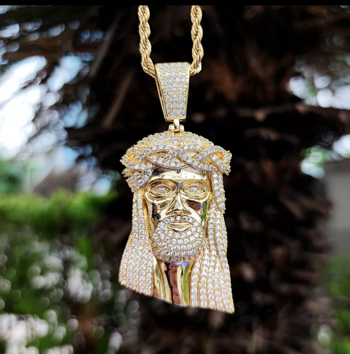 Iced Out Jesus Piece