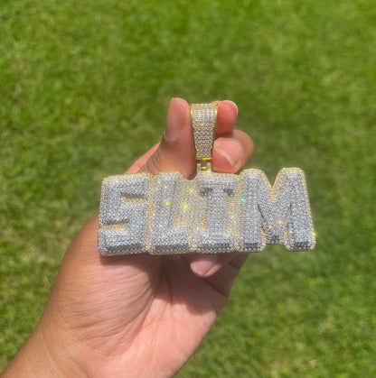 Two Toned  Custom Pendant